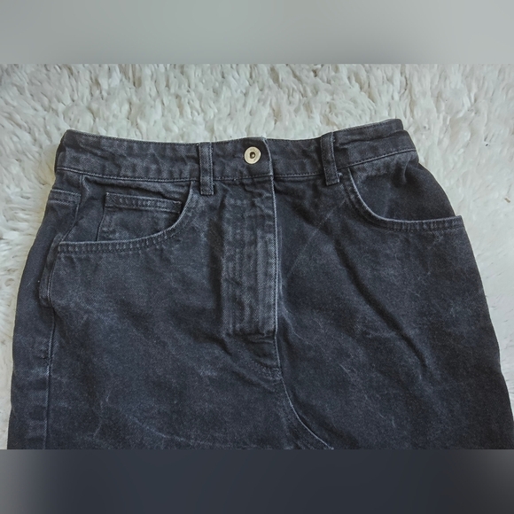 Asos Collusion Black Denim Skirt - Picture 5 of 8